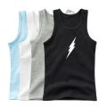 Boy Girl Fashion Vest Undershirts Kids Summer Cotton Tanks Top 5 Colors Sleeveless Basketball T-Shirt.