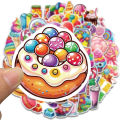 50PCS Rainbow Candy Creative Stickers Painting Aesthetic Cute Style Retro Laptop Scrapbooking Luggage Graffiti Waterproof Decals.