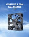 100% Brand New 12v 0.12A Fan Dual Ball Bearings 120mm x 120mm x 25mm 5 inch 12v Brushless DC Cooling Exhaust Fan, For Desktop. 