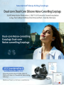 Reusable Silicone Ear Plugs - Noise Cancelling Hearing Protection For Sleep Concerts Travel & Work.