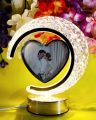 Magic Heart Mirror Photo Frame with LED Light. 