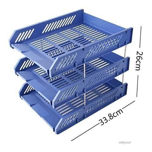 3 layer Desktop Plastic File Tray