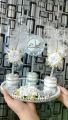 nikah signature pen with beautiful tray for bride and groom. 