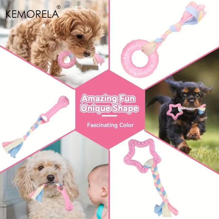 6%20PCS%20Dog%20Chew%20Toys%20For%20Cleaning%20Teeth%20%20Soft%20Rubber%20Bone%20Funny%20Ball%20Interactive%20Donut%20Treat%20Set%20For%20Small%20Medium%20Dogs%20Pet%20Gifts%20-%20Image%206