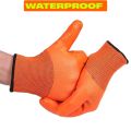 Full Pvc Coated Construction Safety Hand Gloves Industrial | Domestic Hand Gloves- Orange. 