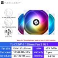 Thermalright TL-C12C PC Cooling Fan 120mm 5V 3PIN ARGB Computer Case Fan 4pin PWM 1550RPM Adjustable Speed 12cm CPU Cooler Fan. 