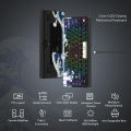 Wired Mechanical Gaming Keyboard with OLED Display Full Key Hot-Swappable Pudding RGB Backlit Keyboard for PC Computer Laptop. 