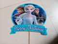 frozen Elsa theme cake topper set. 