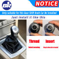 New Product 5/6 Speed Car Gear Shift Knob Lever Shifter Collar For Ford Fiesta 2008-2012 Focus Mk2 2005-2011 Car Accessories .