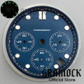 GRAMOCK 31mm Watch Modified Accessories VK63 Quartz Watch Dial 4 Hour's Date Window Luminous For VK63 VK64 Chronograph Movement. 
