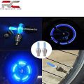 Leds Tyre Tire Valve Caps - 4pcs/lot blue Color For Every Bike Bicycle Car Wheel Tire Valve Cap Flash LED Lights. 