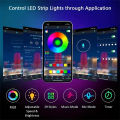 USB LED Strip Lights Bluetooth App Control LED Lights for TV RGB 5050 Flexible Ribbon Diode Tape TV Backlight Room Decoration. 