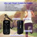 Portable Radio AM FM,Small Pocket Radios,Stereo Sound with Earphones,2 AAA Battery Operated for Indoor,Outdoor Walking,Jogging.