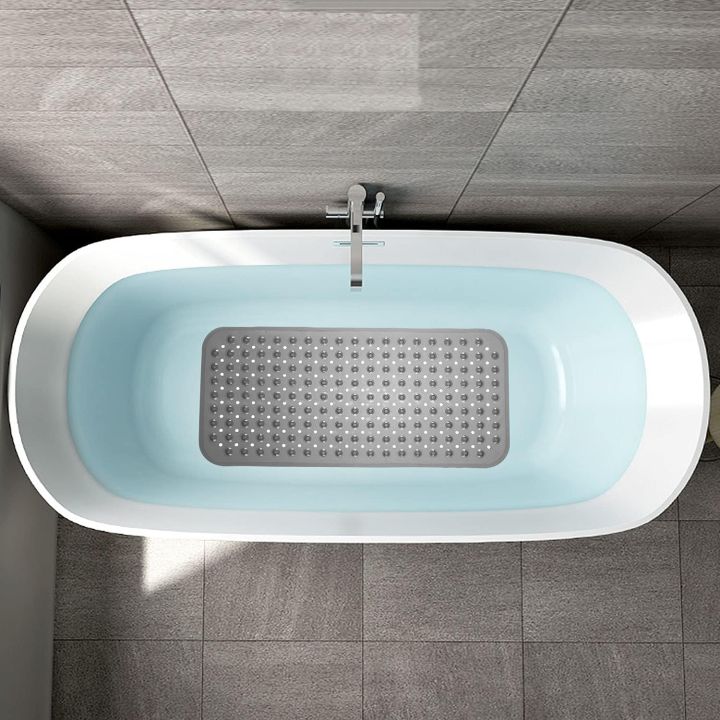 1pc%20Bathtub%20Mat%20with%20Suction%20Cups%20and%20Drain%20Holes,%2027.6x15In%20Non-Slip%20Shower%20Mat%20Bathroom%20Mat%20Machine%20Washable,%20Clear%20Gray/Blue%20-%20Image%206