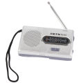 AM FM Radio Long 5W Speaker Lasting Portable Pocket Transistor Radio with Earphone Jack for Home Outdoor Silver Gray AM FM Radio. 