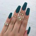 5pcs ring set adjustable gold. 