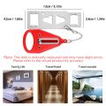 Security Portable Door Lock Latch No Drill Manual Hotel Room Devices For Add Security Holes Removable For Travel Safety. 