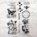 Vintage Digital English Clear Silicone Stamps for Card Making Material Scrapbooking Planner Journaling Transparent Rubber Stamp. 
