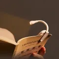 3 Color Mini LED Book Light Eye Protection Adjustable Clip 360° Flip Study Lamp Rechargeable For Travel Bedroom Reading. 