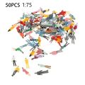 50Pcs 1:75 Model Miniature Figures Model Scale 19-25mm Painted Scenes Moing People Assorted Poses Random Scale Passenger. 