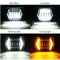 5x7 4x6 Square 7Inch LED Headlight 55W Led Headlamp Hi/Low Turn Signal for 4x4 Suzuki Samurai Jeep Wrangler Off Road. 