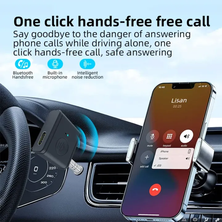 Bluetooth%205.3%20Aux%20Receiver%20Wireless%20Car%20Bluetooth%20Adapter%203.5mm%20To%203.5mm%20Jack%20Audio%20Music%20Mic%20Handsfree%20Adapter%20for%20Car%20Speaker%20-%20Image%204