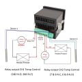 Tuya WIFI Dual Temperature Sensor Smart Life Thermometer Controller External Probe Thermostat for Heat Freezer Water Pool Boiler.