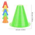 10Pcs Soccer Training Cone Football Barriers Plastic Marker Holder Accessory.