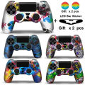 Silicone Case For PS4 Controller Gamepad Cover Shell For Dualshock 4 Joystick with 2 Thumbsticks Grips Caps Accessories. 