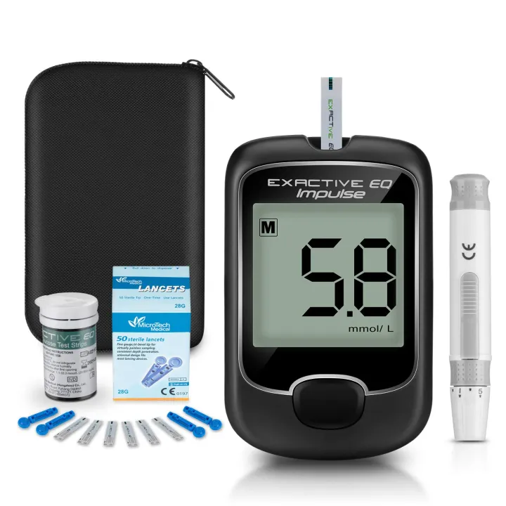 Exactive EQ Impulse Blood Glucose Meter/ Diabetes Machine/ Diabetes ...
