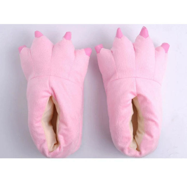 Winter%20Warm%20Soft%20Indoor%20Floor%20Slippers%20Women%20Men%20Shoes%20Paw%20Funny%20Animal%20Christmas%20Monster%20Dinosaur%20Claw%20Plush%20Home%20Random%20Lining%20-%20Image%206