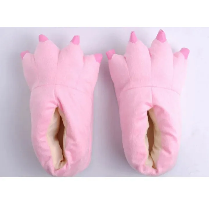 Winter%20Warm%20Soft%20Indoor%20Floor%20Slippers%20Women%20Men%20Shoes%20Paw%20Funny%20Animal%20Christmas%20Monster%20Dinosaur%20Claw%20Plush%20Home%20Random%20Lining%20-%20Image%206