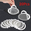 20pcs Disposable Shower Drain Hair Catcher Cover Bathroom Sewer Sink Drain Hair Strainer Stopper Bathtubs Mesh Filter Sticker. 