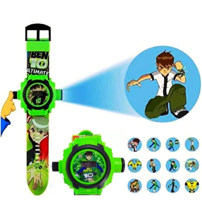 Ben 10 Watch with Projector Flashlight for Kids
