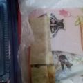 Frozen samosa and rolls. 