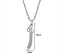 1 PCs/Top Trending Stainless steel Sterling Nacklace For Men/Women -Top Fashion Muslim Zulfikar Soward Of IMAM ALI Stainless steel Nacklace/Pandant  For Men /Women. 