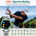 LIGE Original New Smart Watch 100+ Sports Modes IP68 Waterproof 1.27'' HD Screen Bluetooth call smart watchs for men Android IOS.