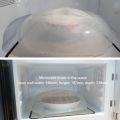 Microwave Splatter Cover Large 12inch Clear Splatter with Handle Vents Safe Plastic Heating Splash Guard Lid, Dishwasher Safe. 