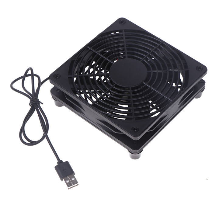 1 Set High Airflow Cooling Fan For Router Modem Receiver 120mm DC12V ...