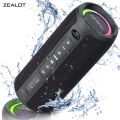 ZEALOT-S49PRO Portable Bluetooth Speaker 20W IPX6 Waterproof Powerful Sound Box Bass Boost Dual Pairing True Wireless Speaker.
