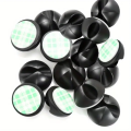 10 piece black silicone car dashboard cable organizer - phone charger and headphone management. 