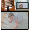 Multi-functional Pet Safety Gate: Easy Installation Foldable Mesh Fence, Indoor & Outdoor Ventilated Barrier for Home Pet Manage. 