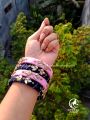Hand made Silk thread and Fabric bangles.