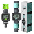 Digital Water Flow Meter Hose Water Meter for Outdoor Garden Hose, Measure Consumption and Water Flow Rate with Quick Connectors. 