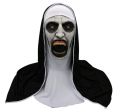 Halloween Scary Nun Face Mask / Headgear with Scarf. 