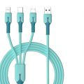 3 In 1 Mobile Phone 5A Super Fast Charging Type-C Usb Charging Cable for IPhone, Xiaomi, Android, Huawei Vivo Charging Cable. 