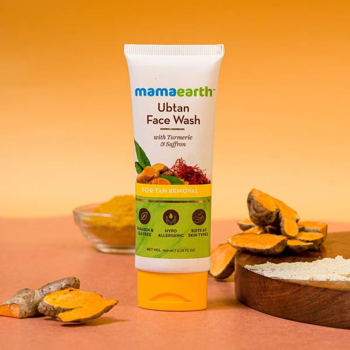 Inndian%20Mamaearth%20UbtanFaceWash%20With%20Turmeric%20&%20Saffron%20for%20Glass%20Skin%20%20100M%20-%20Image%206