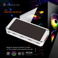 TUMMASTER ARGB Fan Controller 5V3PIN ARGB&4PIN PWM Hub Synchronized PC Case Fan Light,Bottom Magnetic Design with Remote Control. 