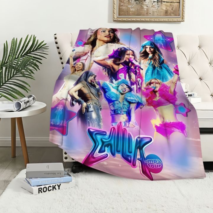 Singer%20Emilia%20Mernes%20Mp3%20Blanket%20Plush%20Nap%20Sofa%20rug%20for%20Living%20Room%20Warm%20Office%20Bedroom%20Birthday%20Home%20Travel%20Kid%20Gifts%20-%20Image%202