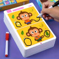 Find Differences Card Game Reusable Cartoon Educational Puzzle for Kids Three Difficulty Levels for Focus Attention Training. 